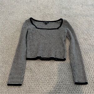 Art Class Long Sleeve Fitted Sweater